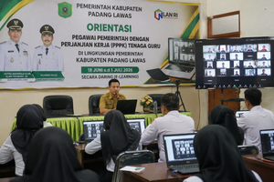 133 Guru PPPK Padang Lawas Ikuti Orientasi, Pemkab Tekankan Disiplin dan Etika Kerja