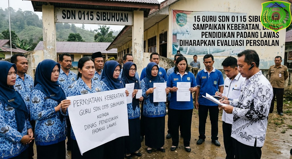 15 Guru SDN 0115 Sibuhuan Sampaikan Keberatan, Dinas Pendidikan Padang Lawas Diharapkan Evaluasi Persoalan